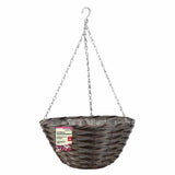 Panier suspension en faux rotin